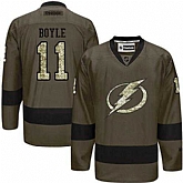 Glued Tampa Bay Lightning #11 Brian Boyle Green Salute to Service NHL Jersey,baseball caps,new era cap wholesale,wholesale hats